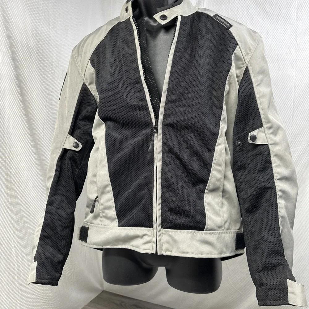 Gray Riding Jacket Motorcycle Jacket Crosswind and Mesh Jacket Small Breathable